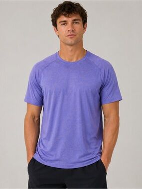 Lululemon Metal Vent Tech Shirt Men’s Large Lavender Purple Running Gym